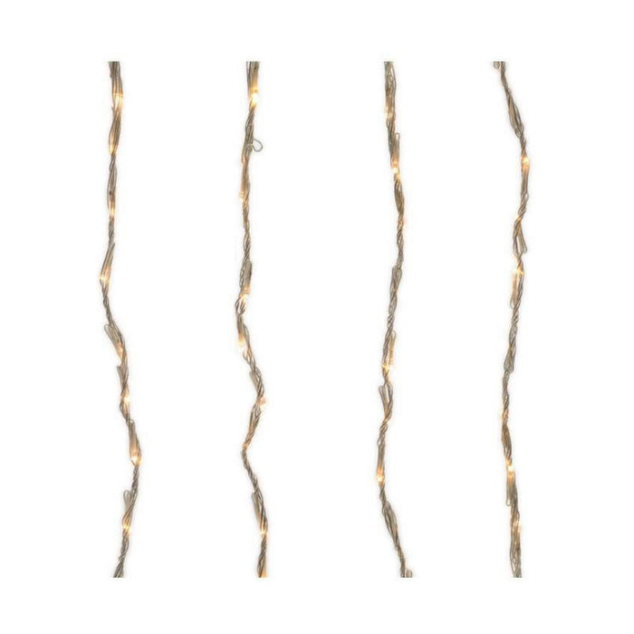 Cortina de Luces LED Lumineo Transparente Luz cálida Blanco Cálido