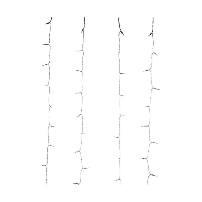 LED Curtain Lights H&S 2,7 W Warm light Soft green 5 m 2 x 1 m 1 x 2 m Yellow