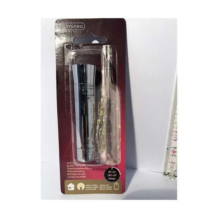 Bouchon décoratif pour bouteilles avec LED Lumineo Noir