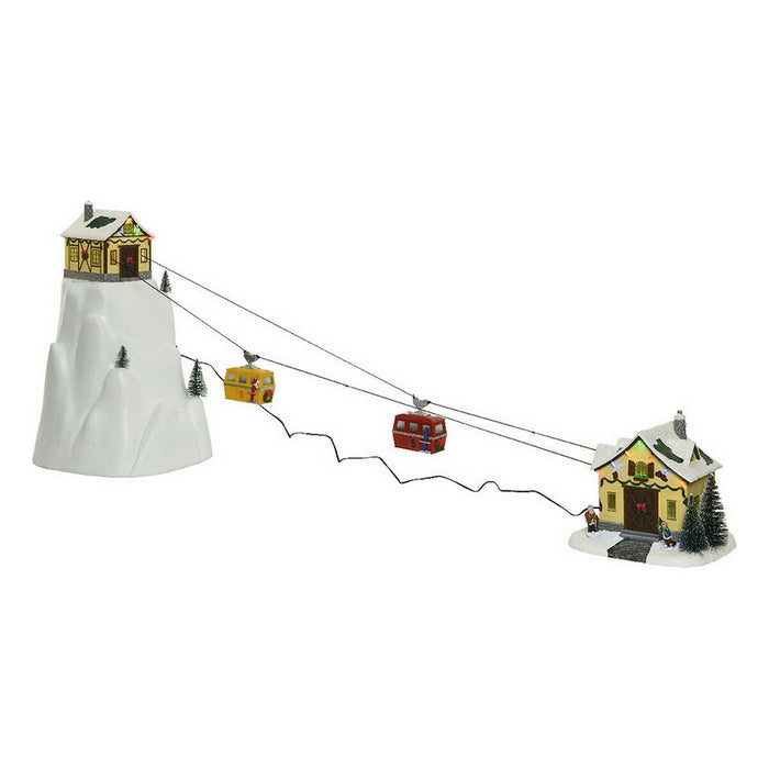 Adorno Navideño Snowy Adventures Blanco Cálido Luz LED Música Escena
