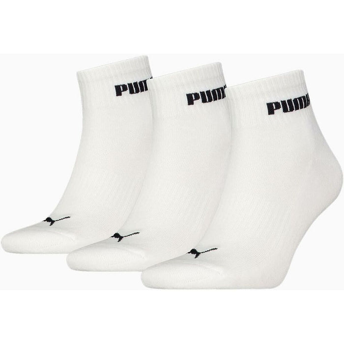 Sports Socks Puma CUSHIONED NEXT QUARTER 701225904 001 White 3 pairs