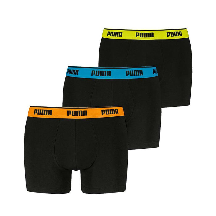 Men's Boxer Shorts Puma 701234187 006 Black 3 Units