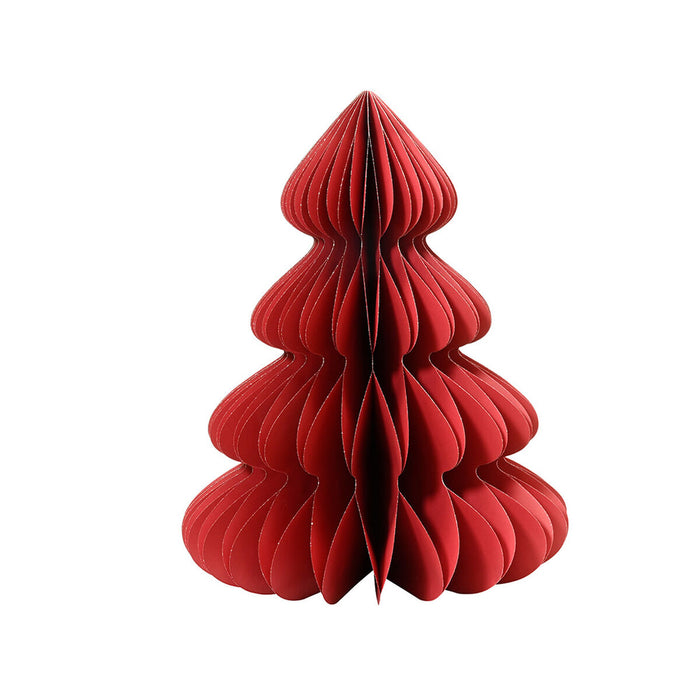 Árbol de Navidad Decoris Rojo Papel Ø 48 x 60 cm