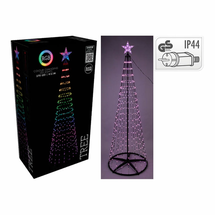 Árbol de Navidad BASIC & CO Negro RGB Metal Plástico Navidad LED