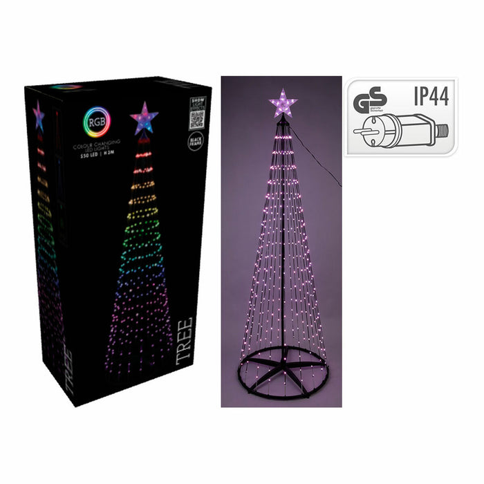 Christmas Tree BASIC & CO RGB Metal Plastic Christmas LED