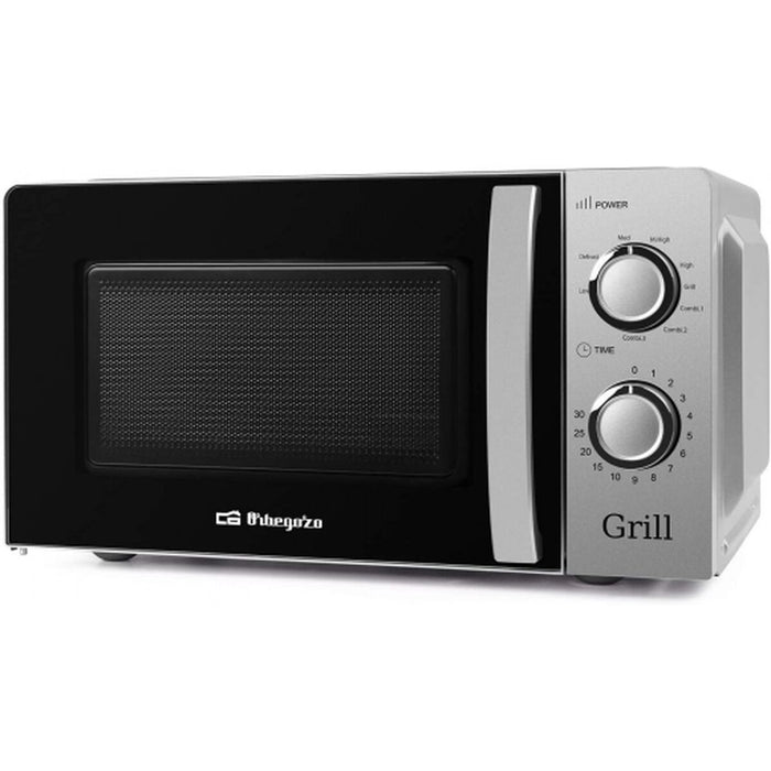 Micro-ondes avec Gril Orbegozo MIG 2138 Noir Argenté 700 W 20 L