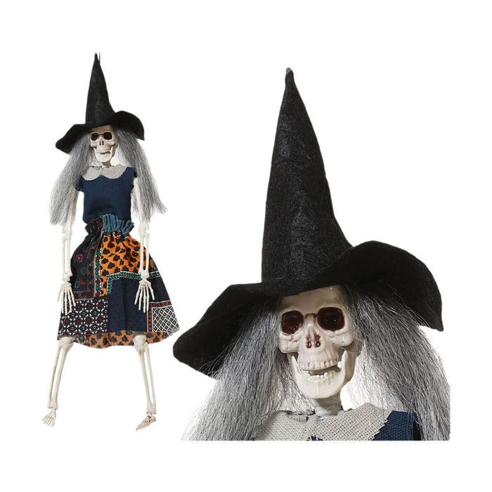 Decoración para Halloween Bruja Esqueleto 47 cm