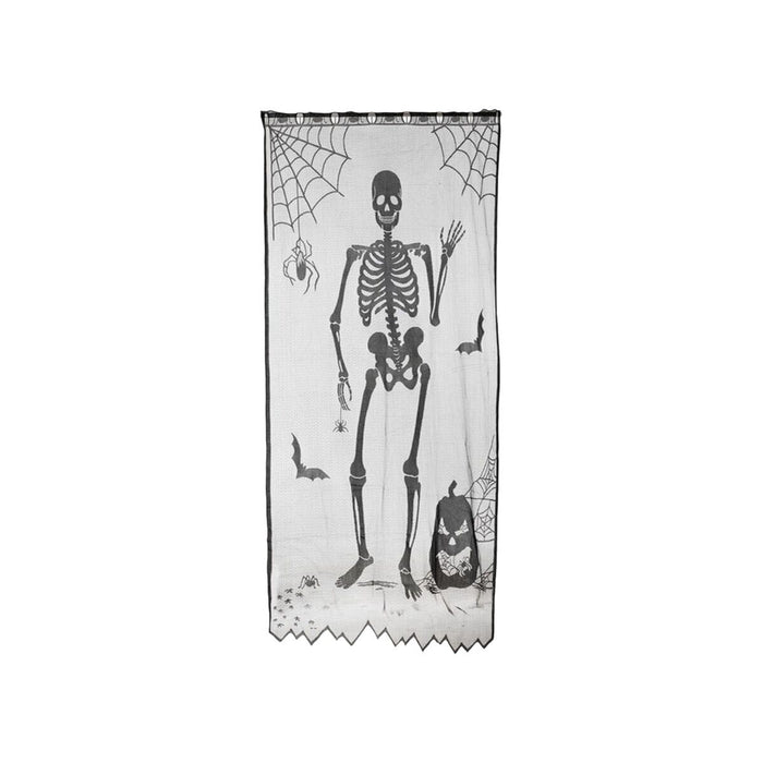Decoración para Halloween Esqueleto 210 x 100 cm Negro