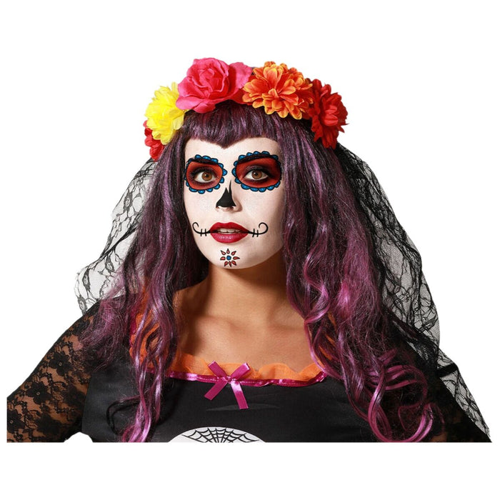 Décoration d'Halloween Bandeau Fleurs