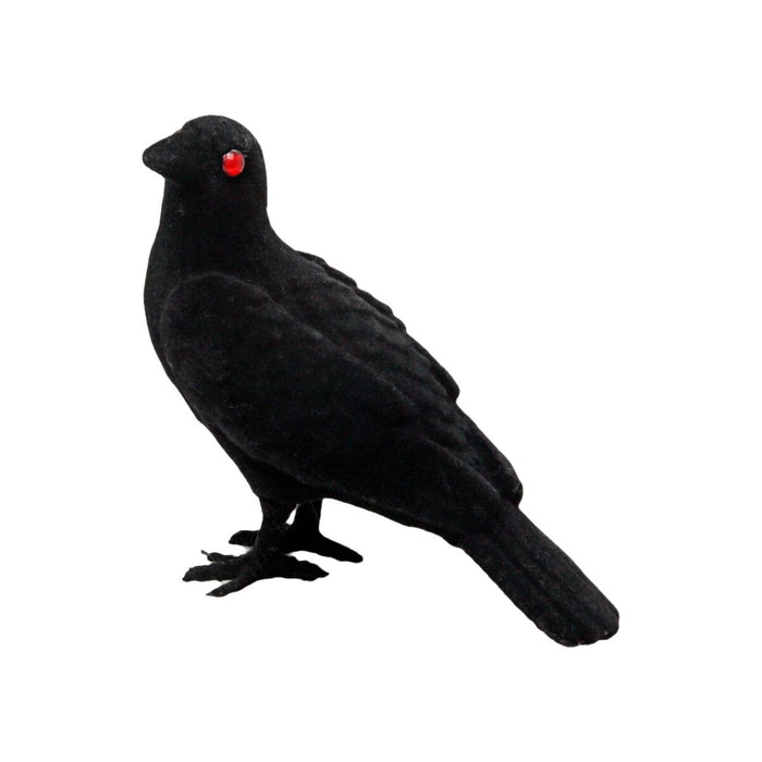 Décoration d'Halloween 19 cm Noir Corbeau