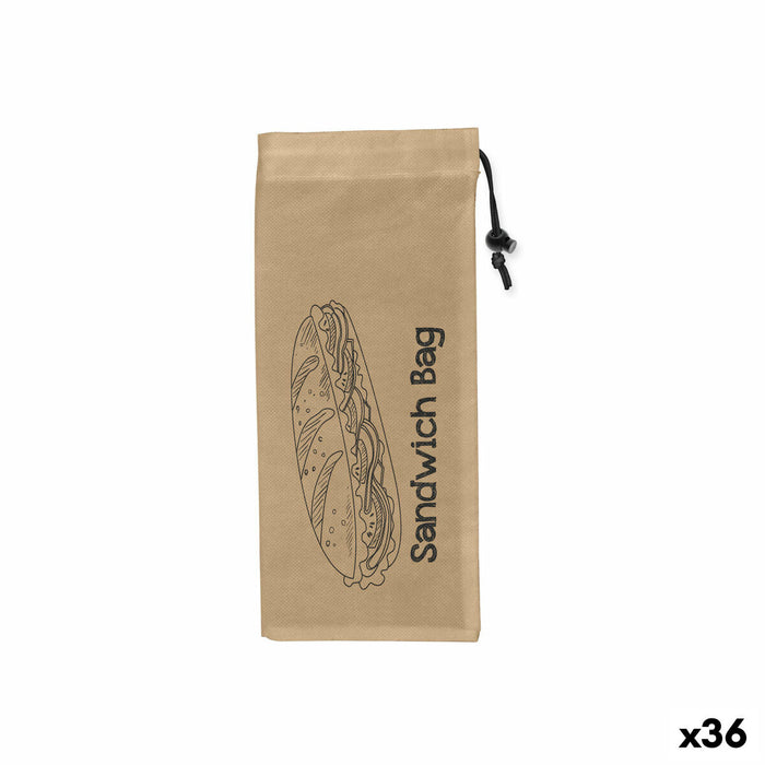 Reusable Food Bag Set Quttin Sandwich Box TNT (Non Woven) 3 Pieces 13 x 30 cm (36 Units)