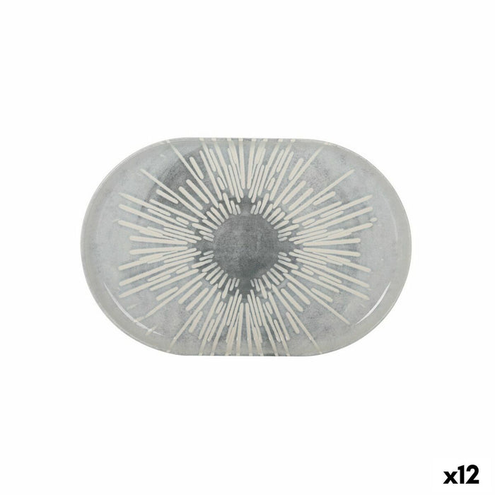 Bandeja de Aperitivos La Mediterránea Ivar Ovalado 30 x 20 x 2,5 cm (12 Unidades)