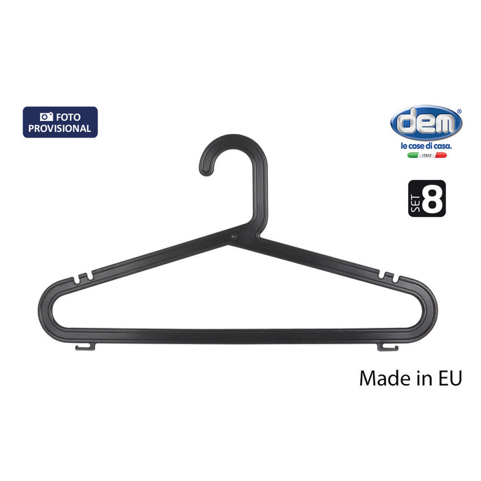 Perchas Dem Meng Plástico 8 Piezas (12 Unidades)