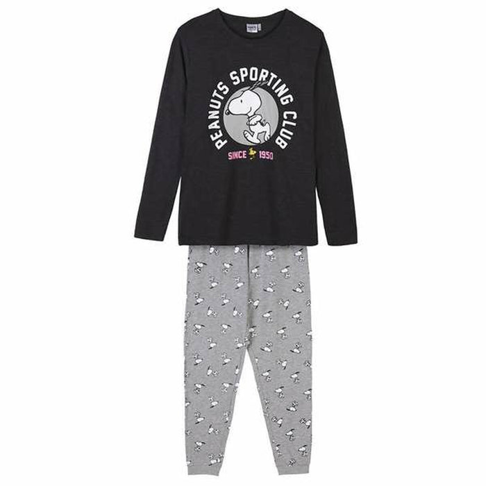Pijama Snoopy Gris