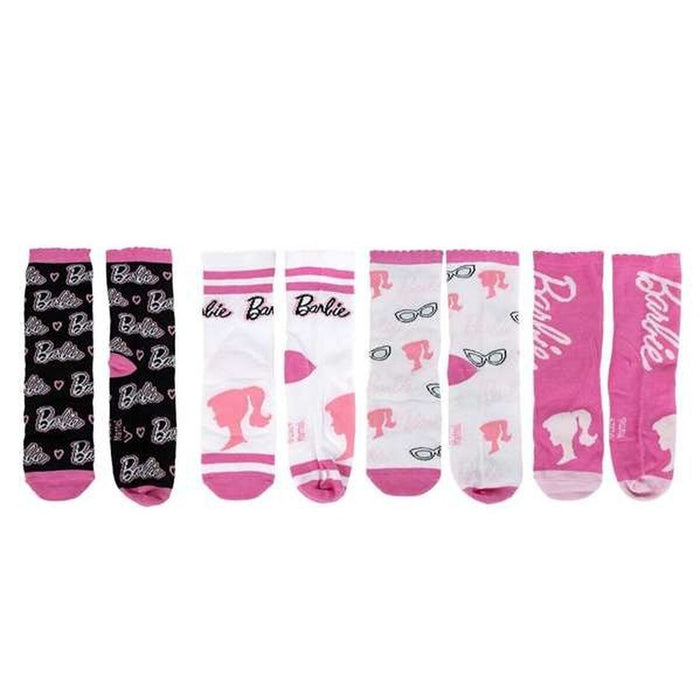 Calcetines Barbie Multicolor 35-38 Hucha 4 pares