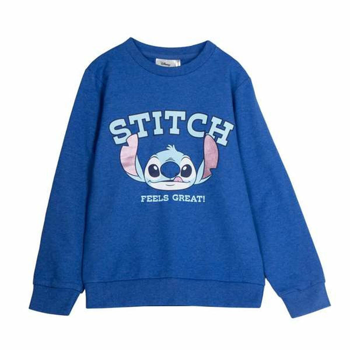 Sudadera sin Capucha Niño Stitch Azul oscuro