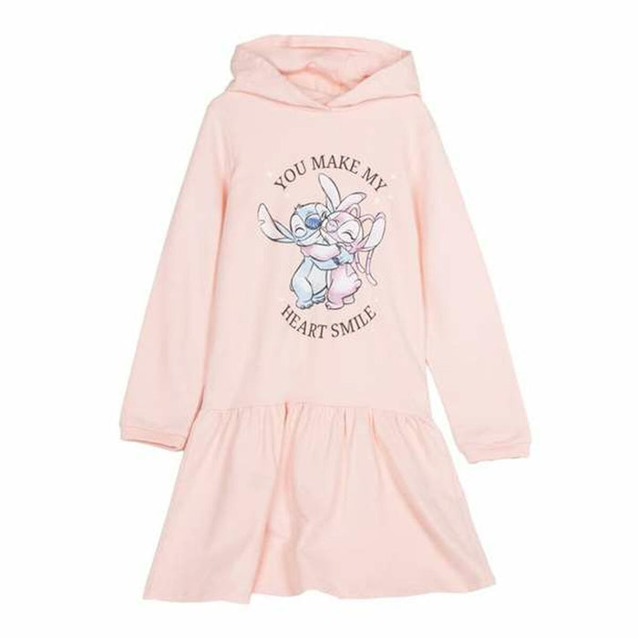 Vestido Stitch Rosa claro Niña
