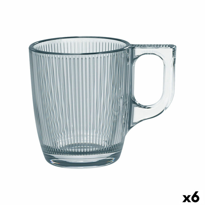 Tasse Luminarc Stripy Transparent verre 90 ml (6 Unités)