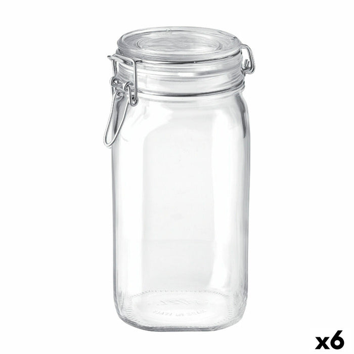 Glass Jar Bormioli Rocco Fido Transparent (6 Units)