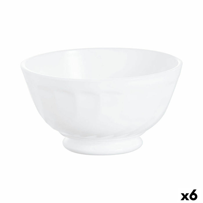 Bol Luminarc Trianon Petit-déjeuner Blanc verre (6 Unités)