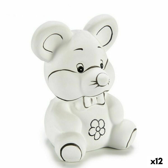 Money box Pincello Ceramic 10 x 13 x 8,5 cm 8 x 12,5 x 9,5 cm 10 x 12,7 x 8 cm (12 Units)