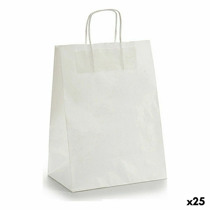 Busta di Carta Pincello 24312 Bianco 24 x 12 x 40 cm (25 Unità)