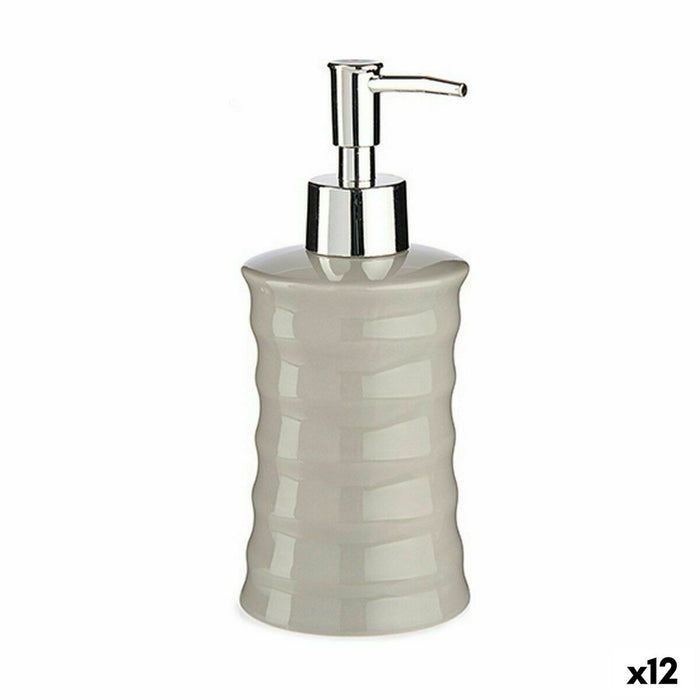 Dispensador de Jabón Berilo DW29108LP-G Gris Metal Cerámica Ondas 260 ml (12 Unidades)