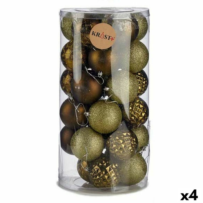 Set de Bolas de Navidad Krist+ Verde PVC (4 Unidades)