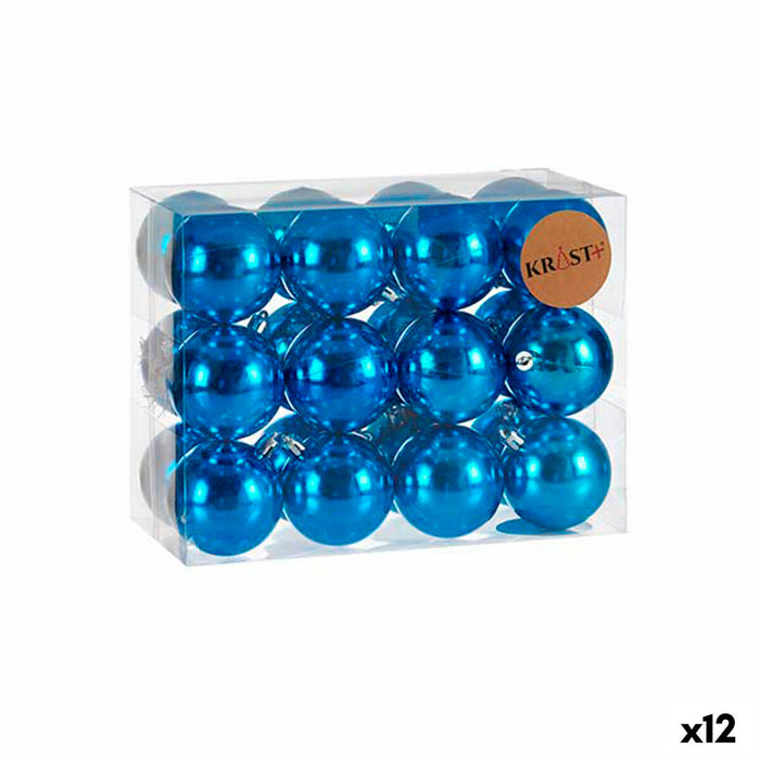 Set de Bolas de Navidad Krist+ Azul Plástico (12 Unidades)