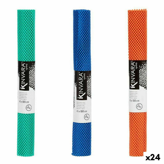 Alfombrilla Antideslizante Kinvara SJ-A104-2 Azul 45 x 100 cm (24 Unidades)