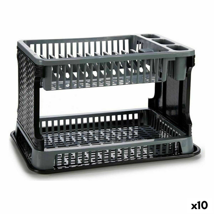 Draining Rack for Kitchen Sink Kinvara Grey 44,5 x 30,3 x 27 cm 44,5 x 8,7 x 30,3 cm (10 Units)