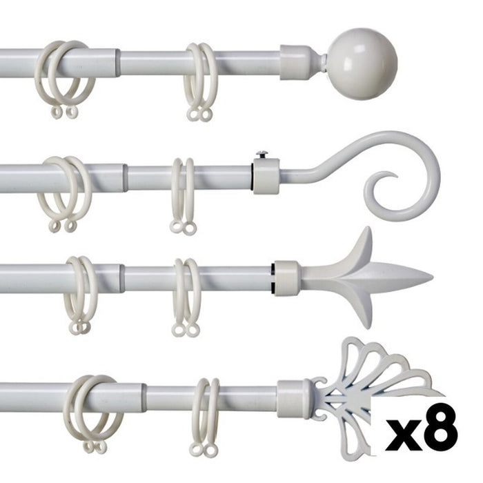 Barra para Cortinas Gift Decor Extensible 170 - 320 cm (8 Unidades)