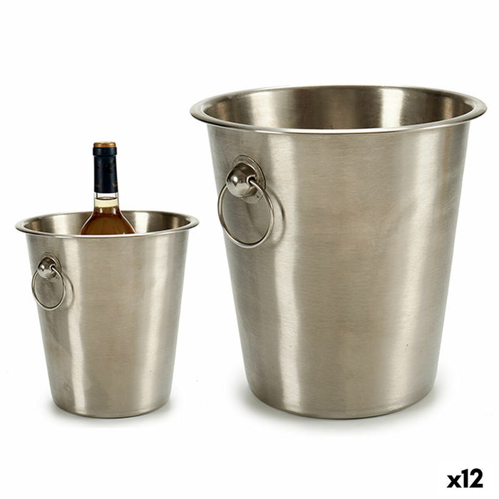 Ice Bucket Kinvara 2060MAT Silver Stainless steel 4,5 L 22 x 21 x 22 cm (12 Units)