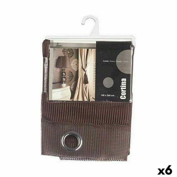 Cortina Gift Decor Marrón 140 x 260 cm Rejilla