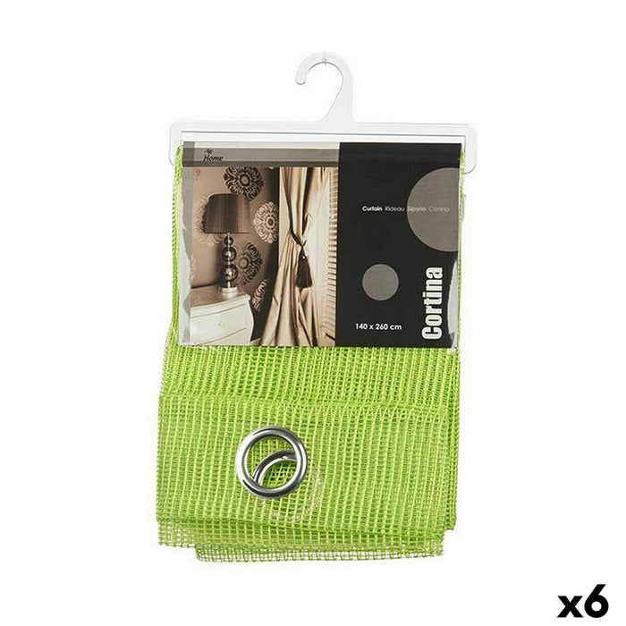 Cortina Gift Decor Verde 140 x 260 cm Rejilla