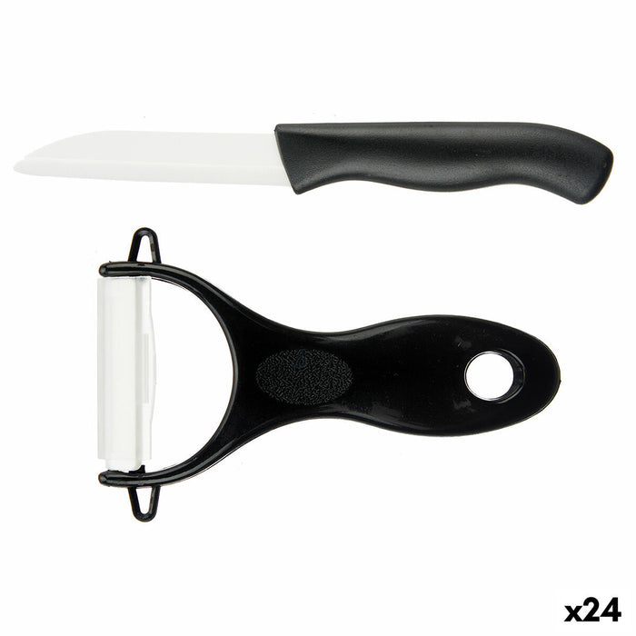 Cortador y Pelador de Verduras Kinvara KT3521(B/C)HB Negro Cerámica Polipropileno (24 Unidades)