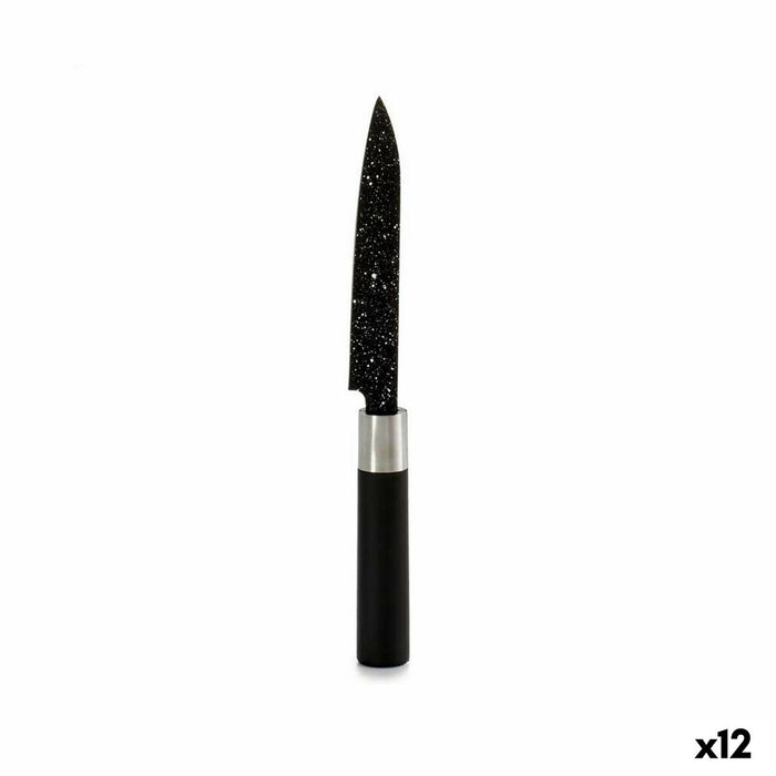 Cuchillo de Cocina Kinvara KT11-5604M05 Negro Acero Inoxidable Plástico 2,5 x 24 x 2,5 cm Mármol (12 Unidades)