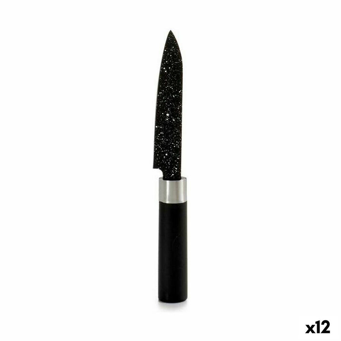 Coltello Spelucchino Kinvara KT11-5604M06 Nero Acciaio inossidabile Plastica 2,5 x 20,5 x 1,7 cm Marmo (12 Unità)