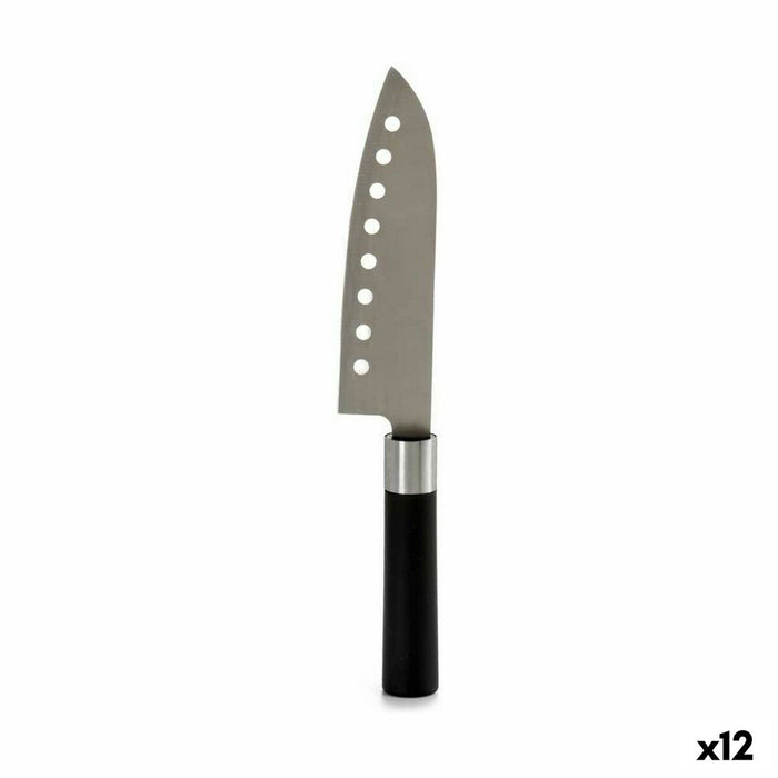 Kitchen Knife Kinvara Black Silver Stainless steel Plastic 5 x 30 x 2,5 cm (12 Units)