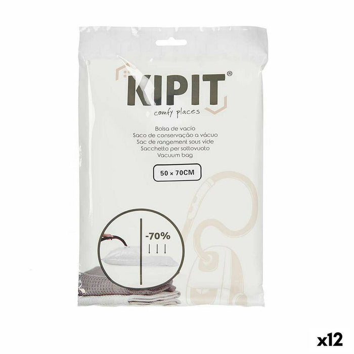 Vacuum Bags Kipit Transparent Plastic 50 x 70 cm (12 Units)