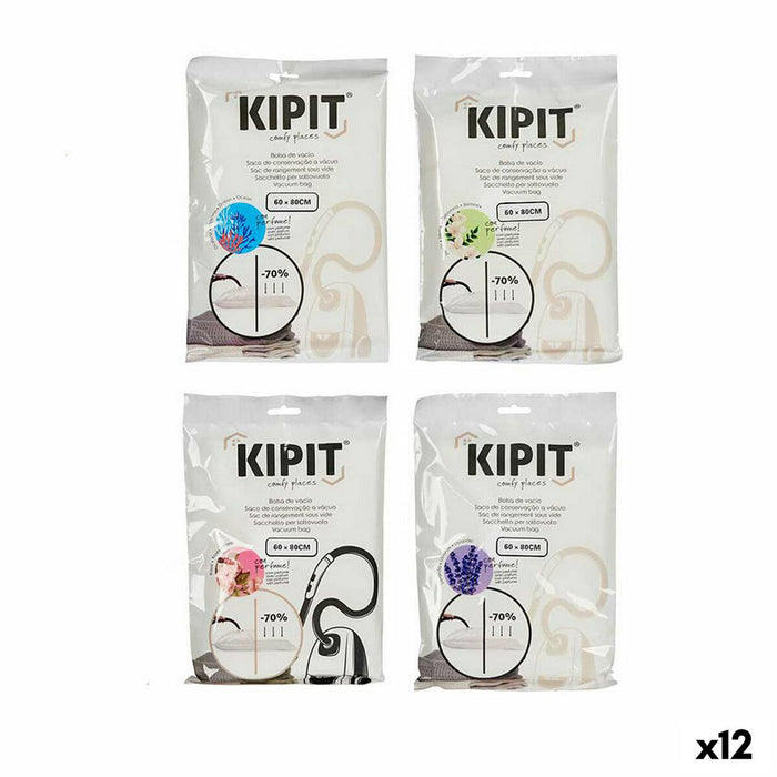 Bolsas de Vacío Kipit 54209 Transparente Plástico 60 x 80 cm (12 Unidades)