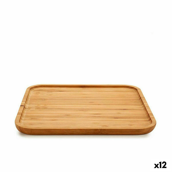 Bandeja de Aperitivos Kinvara 55074 Marrón Cuadrada 30 x 1,5 x 30 cm (12 Unidades)