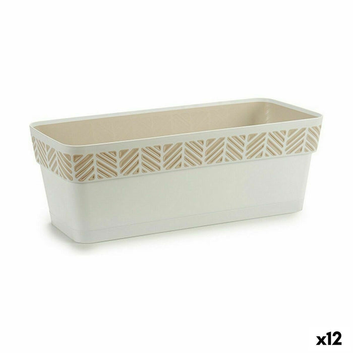 Planter Stefanplast Orfeo White Plastic 18,5 x 17 x 49,3 cm (12 Units)