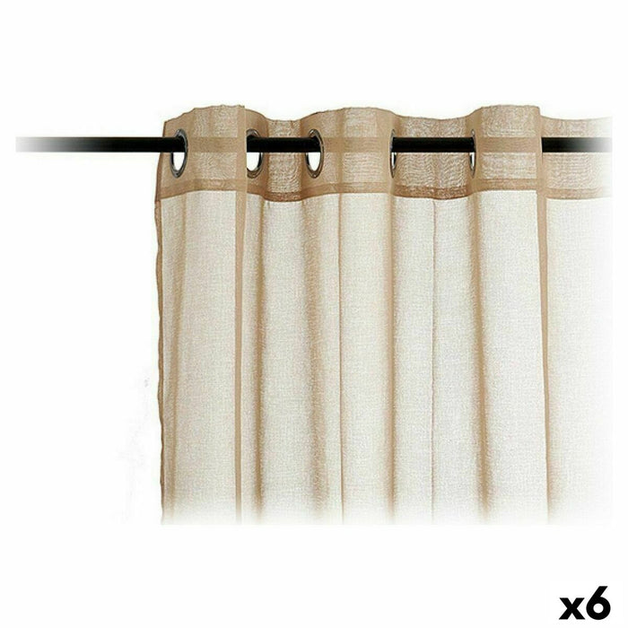 Curtains Gift Decor Beige 140 x 260 cm 34 x 2 x 27 cm 27 x 43 x 2 cm (6 Units)