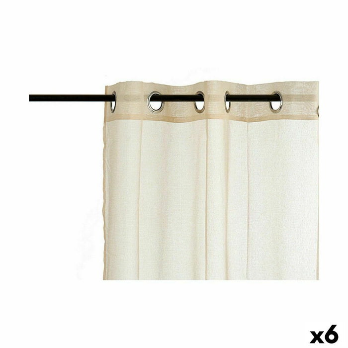 Curtain Gift Decor Beige 140 x 260 cm 27 x 43 x 2 cm (6 Units)