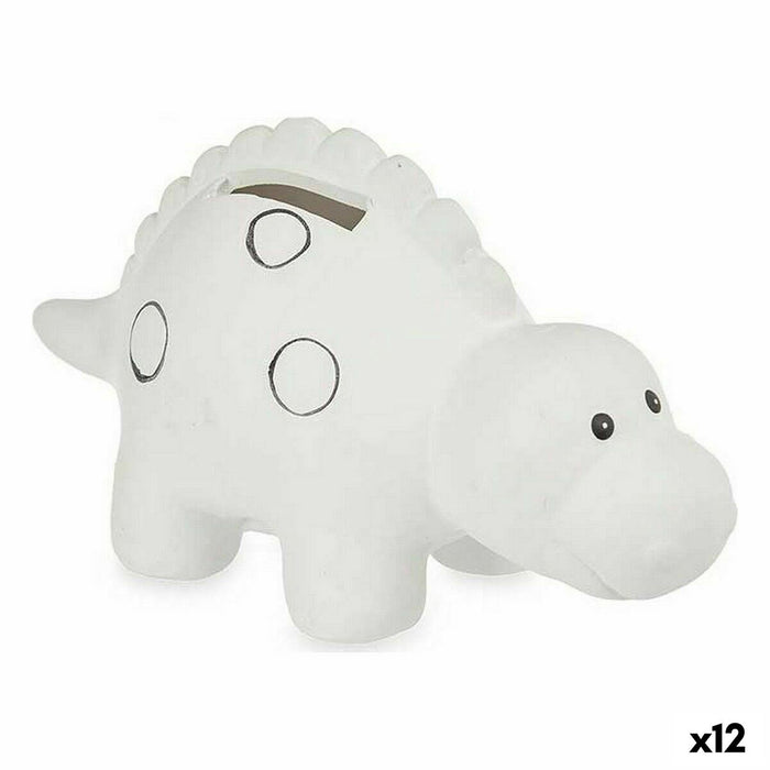 Hucha para Pintar Pincello Cerámica Dinosaurio 6,5 x 8,7 x 16 cm 15,7 x 8,5 x 6 cm 16 x 8,7 x 6,5 cm (12 Unidades)