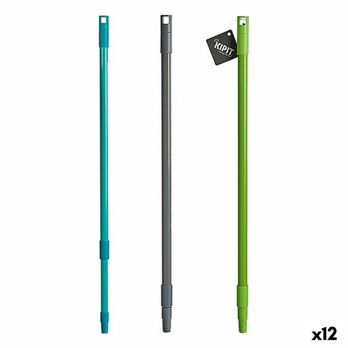Palo para Escoba Kipit CC16890-B Metal Plástico 120 cm Extensible (12 Unidades)