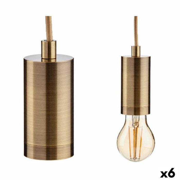 Lámpara de Techo Gift Decor Dorado 60 W (6 Unidades)