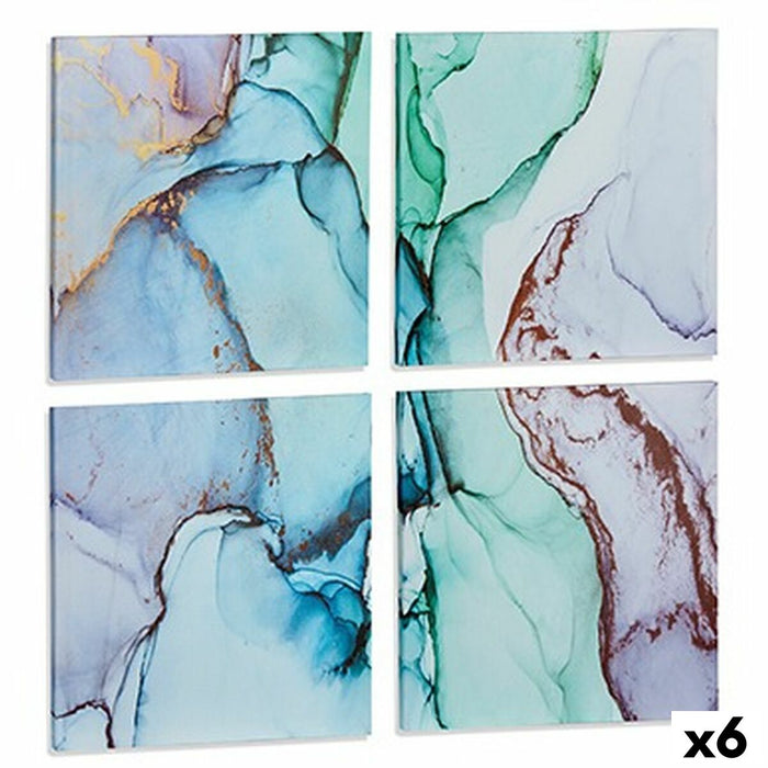 Lienzo Gift Decor Lienzo 35 x 7 x 35 cm Mármol Azul
