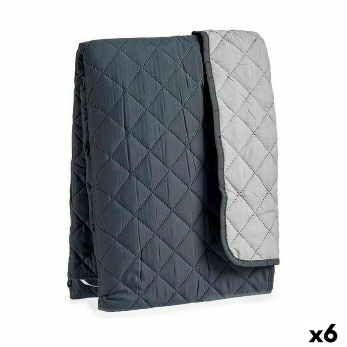 Cubre sofá Gift Decor Gris Gris oscuro 290 x 200 x 0,5 cm Acolchado (6 Unidades)
